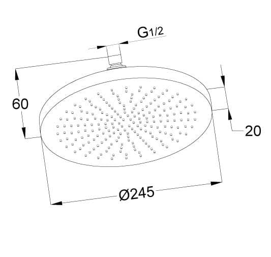 6651205 overhead shower details