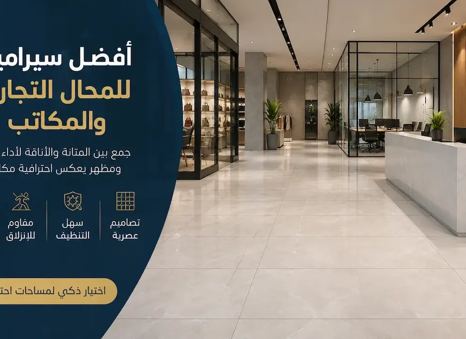 أفضل سيراميك للمحال التجارية والمكاتب